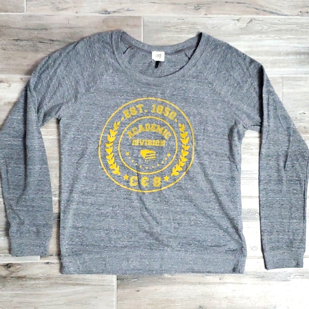 🛍 4 for $20 SALE!  C&S Grey tee shirt with yellow logo size Large
